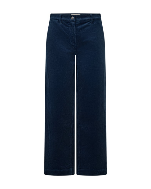 Freequent FQCORDY Wide Leg Corduroy Trousers 206987 MOON - Moonlit Ocean
