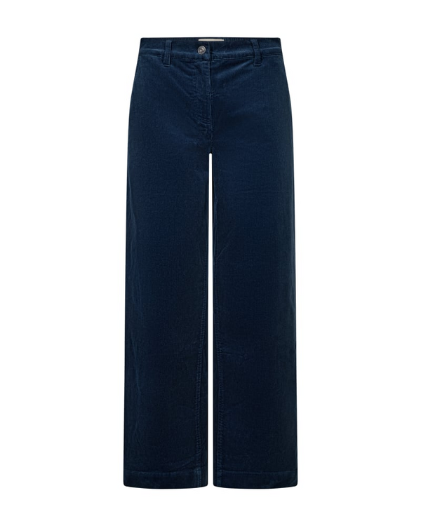 Freequent FQCORDY Wide Leg Corduroy Trousers 206987 MOON - Moonlit Ocean