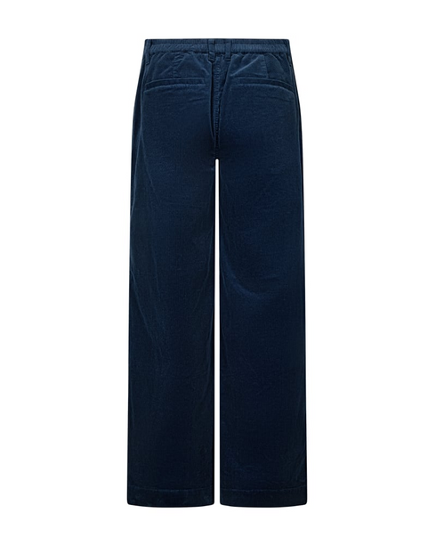 Freequent FQCORDY Wide Leg Corduroy Trousers 206987 MOON - Moonlit Ocean