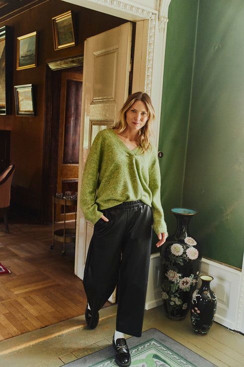 Free/Quent Veggy FQVEGGY Faux Leather Pants 207054