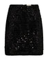 Freequent FQDOFFI Black A-Line Skirt with Sequins 207118