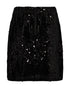 Freequent FQDOFFI Black A-Line Skirt with Sequins 207118