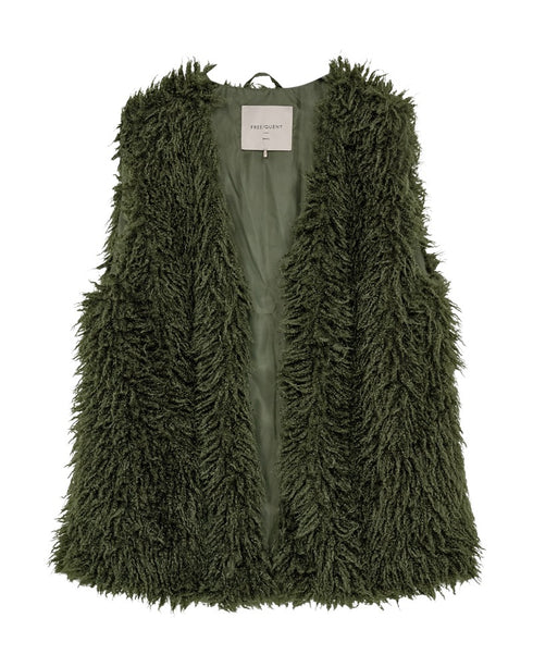 Freequent FQFINE Lined Fringe Waistcoat 207175