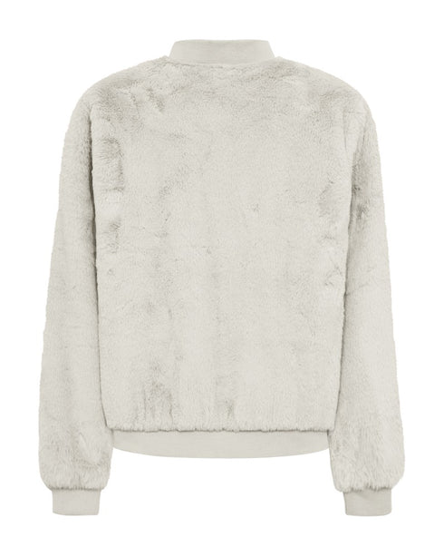 Freequent FQFONY Faux Fur Bomber Jacket - Beige 207287