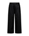 Freequent FQVEGGY Faux Leather Wide Leg Pants with Drawstring - Black 207401