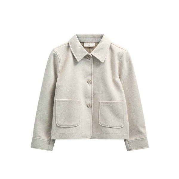 Freequent Yanna Moonbeam Melange Soft Utility Jacket 207534