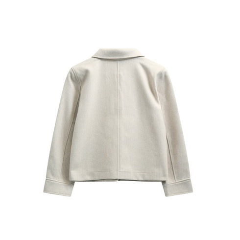 Freequent Yanna Moonbeam Melange Soft Utility Jacket 207534