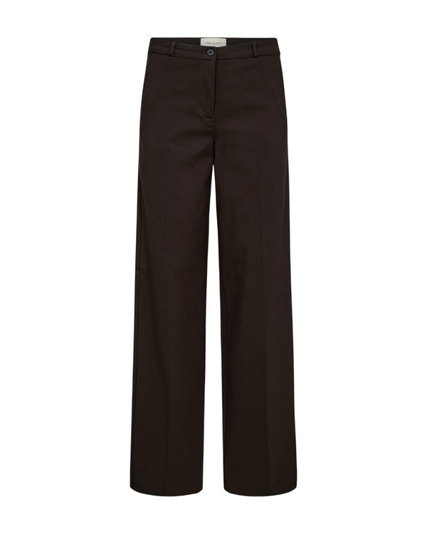Freequent FQSOLVEJ High Waist Straight Leg Pants 207638 Black