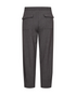 Freequent Womens Crop Barrel Leg Trousers 207645 DGMEL - Dark Grey Melange