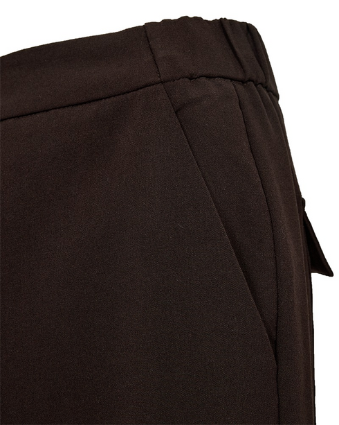 Freequent Womens Crop Barrel Leg Trousers 207645 MOLE - Mole