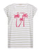 Freequent FQFENJAL Striped Organic Cotton T-Shirt Brilliant White Moonbeam 208015