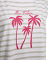 Freequent FQFENJAL Striped Organic Cotton T-Shirt Brilliant White Moonbeam 208015