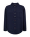 Freequent MINGO 208152 Long Sleeve Lightweight 100% Cotton Shirt in Navy Blazer