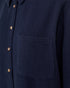 Freequent MINGO 208152 Long Sleeve Lightweight 100% Cotton Shirt in Navy Blazer