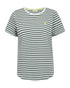 Freequent FQMIAN Star Off White / Dark Forest Organic Cotton Striped T-Shirt 208288