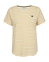 Freequent FQMIAN Star Off White / Golden Haze Organic Cotton Striped T-Shirt 208288