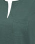 Freequent Womens Dark Forest FQ VIVA Organic Cotton V-Detail T-Shirt 208305