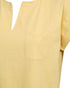 Freequent Womens Golden Haze FQ VIVA Organic Cotton V-Detail T-Shirt 208305