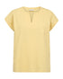 Freequent Womens Golden Haze FQ VIVA Organic Cotton V-Detail T-Shirt 208305