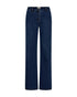 Freequent FQISADORA-PANTS Wide Leg Denim Pants 209004 Medium Blue Denim