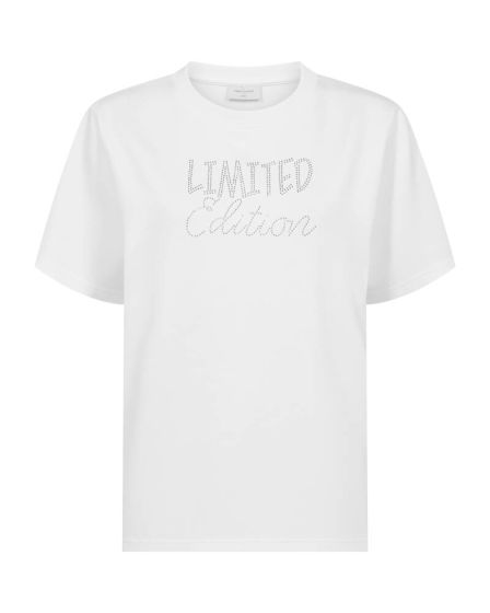 Freequent Womens FQMALAK Rhinestone T-Shirt 211441 OFWH - Star Off White