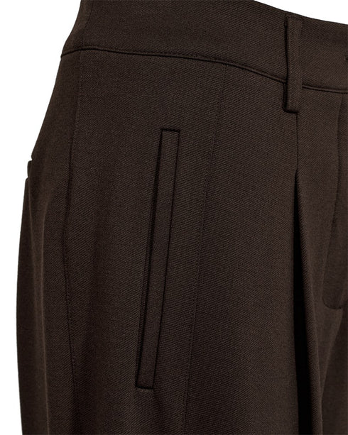 Freequent FQNANNI-PANTS Button Barrel Pants 211445 Mole Brown