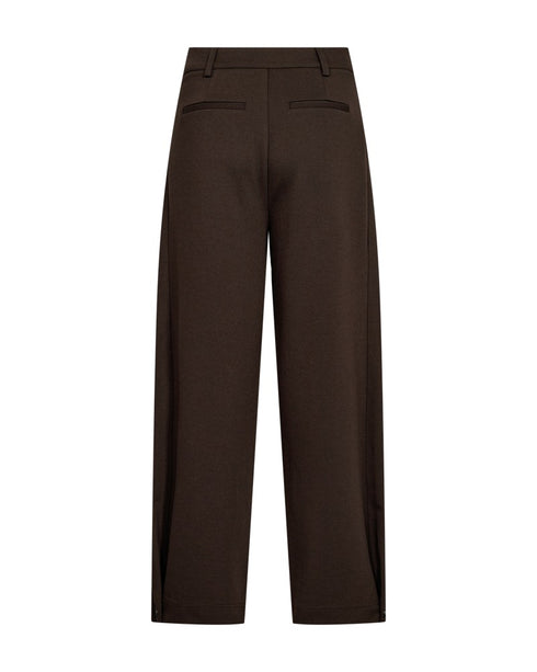 Freequent FQNANNI-PANTS Button Barrel Pants 211445 Mole Brown