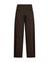 Freequent FQNANNI-PANTS Button Barrel Pants 211445 Mole Brown
