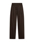 Freequent FQNANNI-PANTS Button Barrel Pants 211445 Mole Brown
