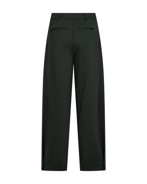 Freequent FQNANNI-PANTS Button Barrel Pants 211445 Deep Forest Green
