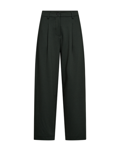 Freequent FQNANNI-PANTS Button Barrel Pants 211445 Deep Forest Green