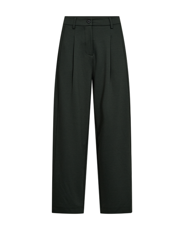 Freequent FQNANNI-PANTS Button Barrel Pants 211445 Deep Forest Green