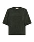 Freequent FQTEMPO Chenille Pullover 211511 Deep Forest Green