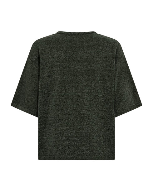 Freequent FQTEMPO Chenille Pullover 211511 Deep Forest Green
