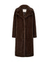 Freequent FQMINKY Mink-Look Faux Fur Coat 211524 CB - Coffee Bean