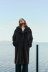 Freequent FQMINKY Mink-Look Faux Fur Coat 211524 CB - Coffee Bean