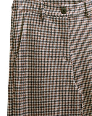 Freequent Moonbeam With Black FQSONNY Checkered Straight Leg Pants 211687 Moonbeam w. Black