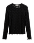 Freequent FQREDDY-TEE Textured Long-Sleeve Lace Top 211713 Black