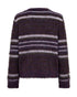 Freequent FQLIPPI Brushed Stripe Recycled-Blend Pullover 211719 NS - Nightshade Melange / Iris Melan