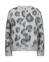 Freequent FQLIPPI Brushed Leopard-Print Cardigan 211722 LG - Light Grey