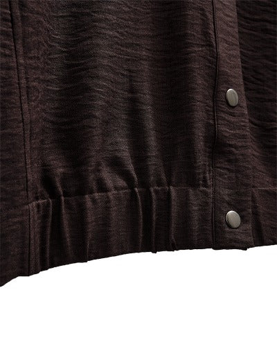 Freequent Mole FQRIVA Embossed Three-Quarter Sleeve Shirt 211751 Mole