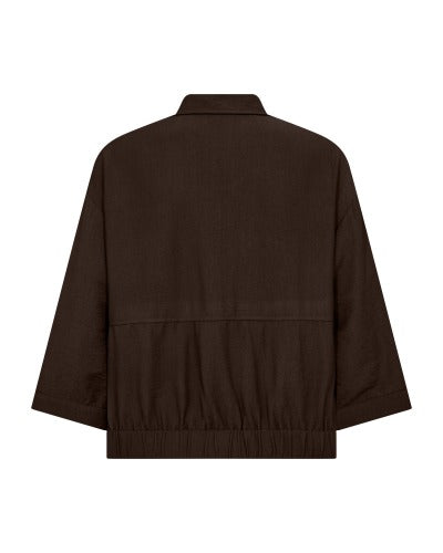 Freequent Mole FQRIVA Embossed Three-Quarter Sleeve Shirt 211751 Mole
