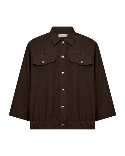 Freequent Mole FQRIVA Embossed Three-Quarter Sleeve Shirt 211751 Mole