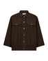 Freequent Mole FQRIVA Embossed Three-Quarter Sleeve Shirt 211751 Mole