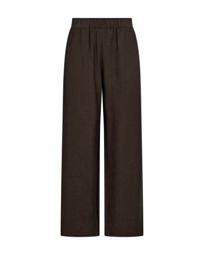 Freequent Mole FQRIVA Embossed Wide Leg Pants 211752 Mole