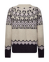 Freequent FQMERLA Nordic Jacquard Alpaca-Blend Pullover 211779 MN - Moonbeam / Nightshade