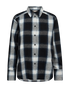 Freequent Womens FQERINO Brushed Cotton Check Shirt 211828 BLK - Black w. Moonlit Ocean