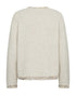 Freequent FQFRIDA Wool Blend O-Neck Pullover 211965 - Moonbeam Melange