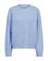 Freequent FQHARA Soft Wool Blend O-Neck Pullover 211972 CHAMB - Chambray Blue Melange