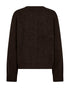 Freequent FQHARA Fisherman Stitch Wool Blend Cardigan 211973 MOLE - Mole Melange